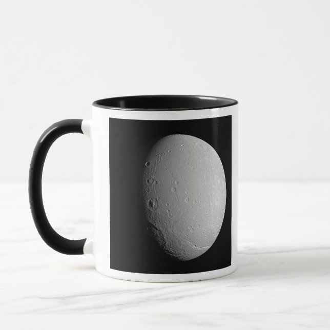 Saturn's moon Dione 2 Mug (Left)