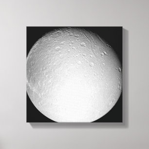 Saturn's moon Dione Canvas Print