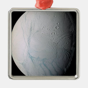 Saturn's moon Enceladus 2 Metal Tree Decoration
