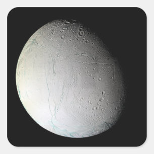 Saturn's moon Enceladus 3 Square Sticker