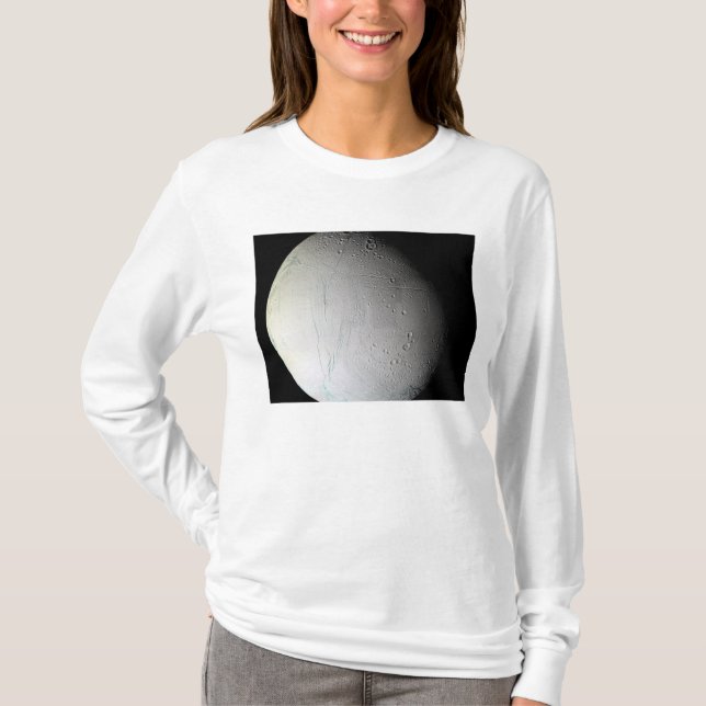 Saturn's moon Enceladus 3 T-Shirt (Front)