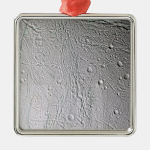 Saturn's moon Enceladus 4 Metal Tree Decoration