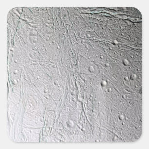 Saturn's moon Enceladus 4 Square Sticker