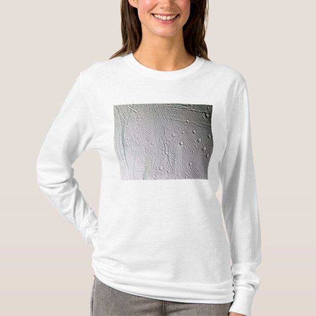 Saturn's moon Enceladus 4 T-Shirt (Front)