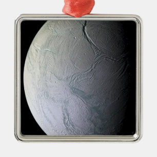 Saturn's moon Enceladus Metal Tree Decoration