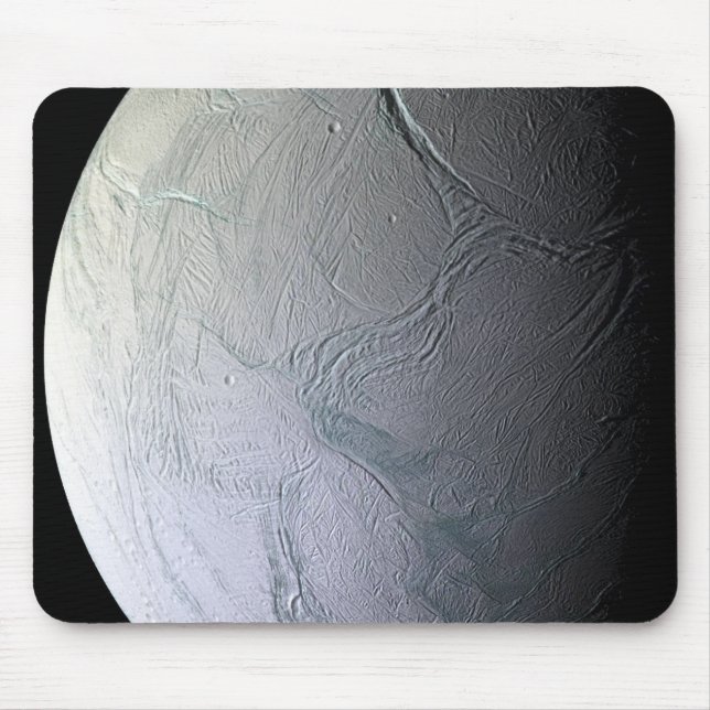 Saturn's moon Enceladus Mouse Mat (Front)