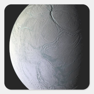 Saturn's moon Enceladus Square Sticker