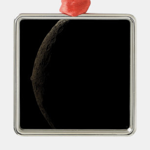 Saturn's moon Iapetus Metal Tree Decoration