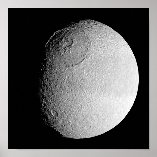 Saturn's moon Tethys 2 Poster (Front)