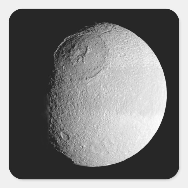Saturn's moon Tethys 2 Square Sticker (Front)