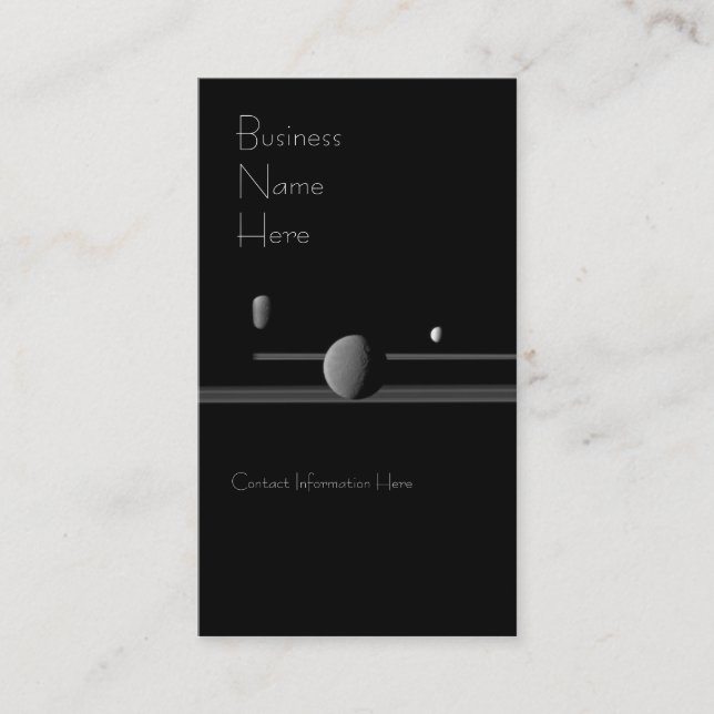 Saturn's Moons Business Cards (Front)