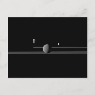 Saturn's Moons Postcard