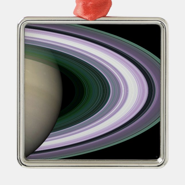 Saturn's Rings Metal Tree Decoration (Front)