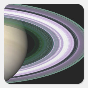 Saturn's Rings Square Sticker