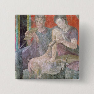 Satyr and Nymph 15 Cm Square Badge
