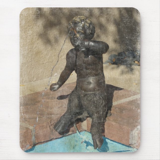 Satyr Fountain Mouse Mat (Front)