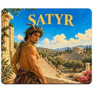 Satyr, Gothic Fantasy Monster Mouse Mat