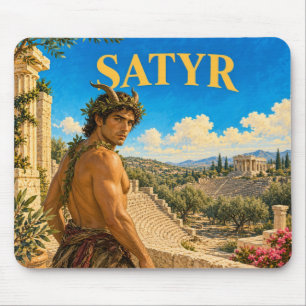 Satyr, Gothic Fantasy Monster Mouse Mat