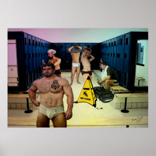 Satyr Locker Room Poster