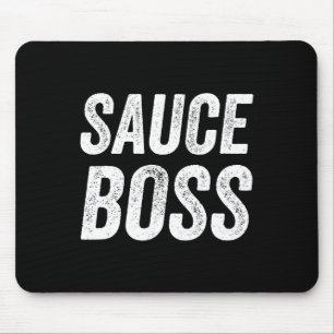 Sauce Boss Chef Bbq Cook Food Humorousa Mouse Mat