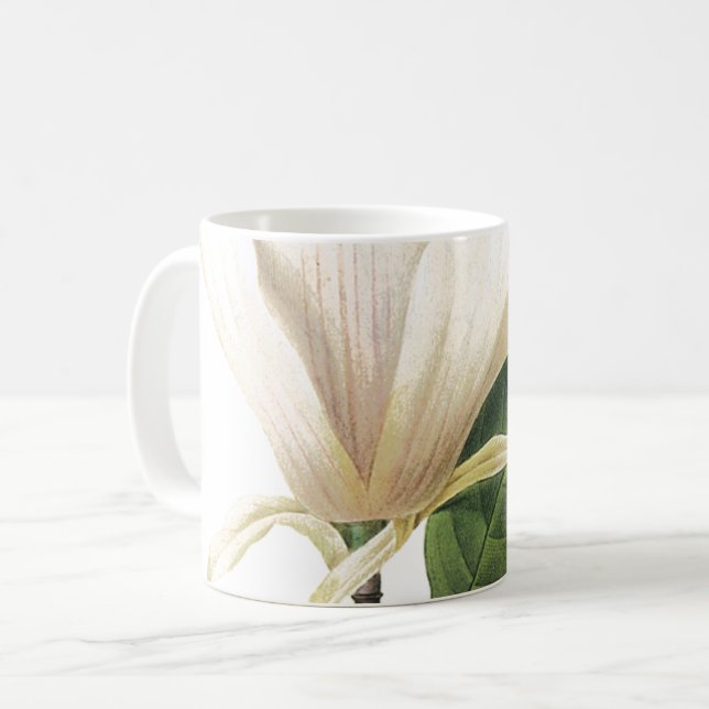 saucer magnolia(Magnolia soulangiana) by Redouté Coffee Mug (Front Left)