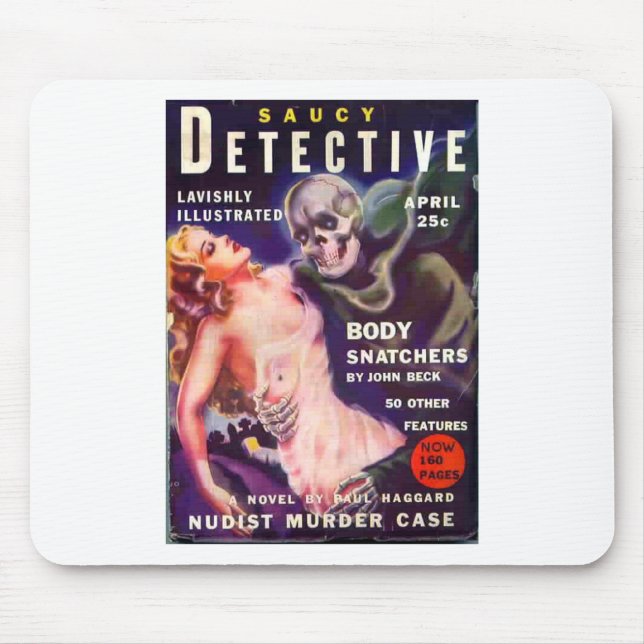 Saucy Detective Mouse Mat (Front)