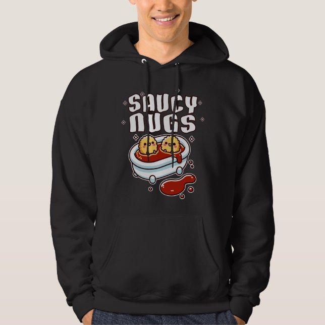 Saucy Nugs Chicken Nuggets Hoodie (Front)