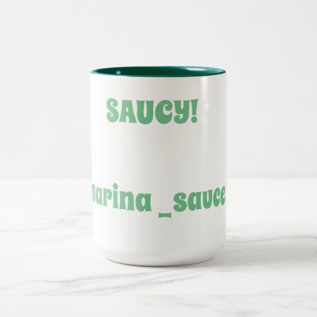 Saucy Two-Tone Coffee Mug (Center)