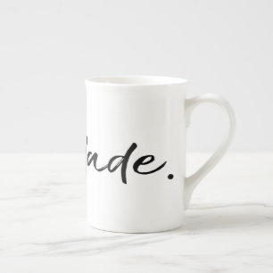 Saudade Black Bone China Mug