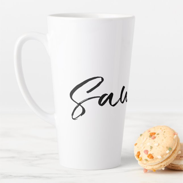 Saudade Black Latte Mug (In Situ)