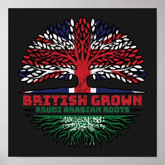 Saudi Arabia Arabian Uk United Kingdom British Poster (Front)