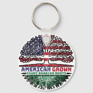 Saudi Arabia Arabian US American USA United States Key Ring