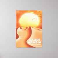 Saudi Arabia By Air travel poster