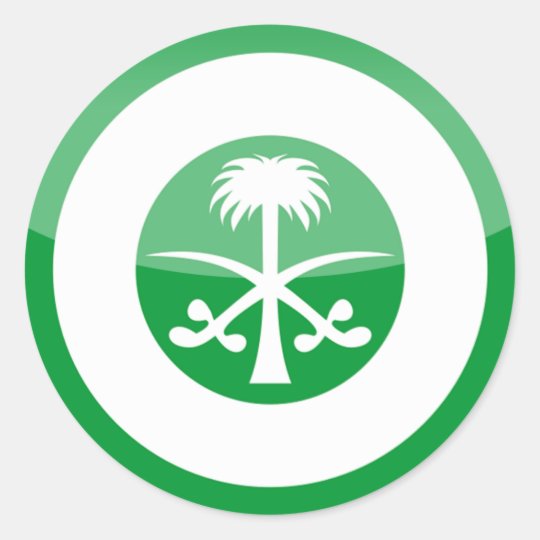 saudi_arabia classic round sticker