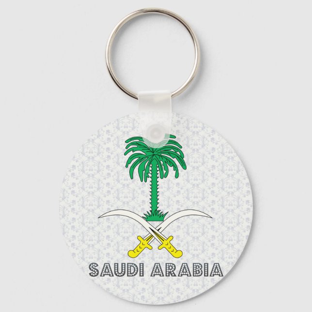 Saudi Arabia Coat of Arms Key Ring (Front)