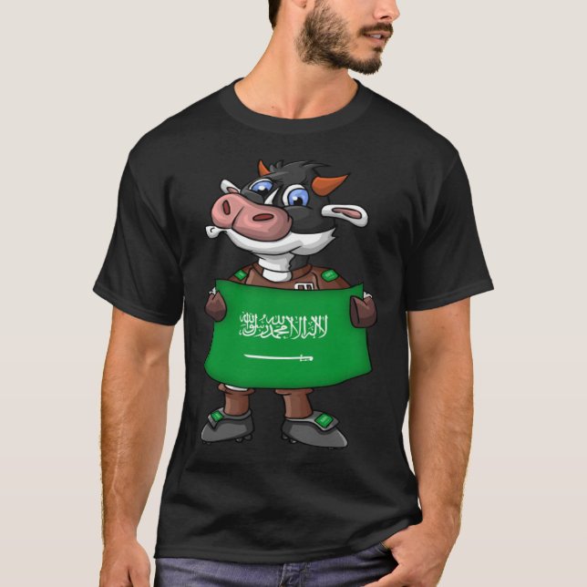 Saudi Arabia Cow Fan T-Shirt (Front)