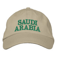 Saudi Arabia Custom Embroidered Hat