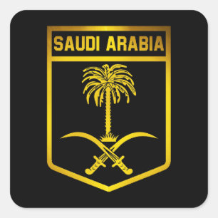 Saudi Arabia Emblem Square Sticker