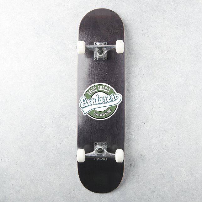 Saudi Arabia explorer into adventure logo (Skateboard)