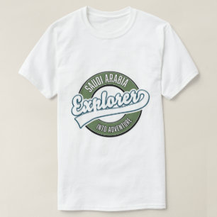 Saudi Arabia explorer into adventure logo T-Shirt