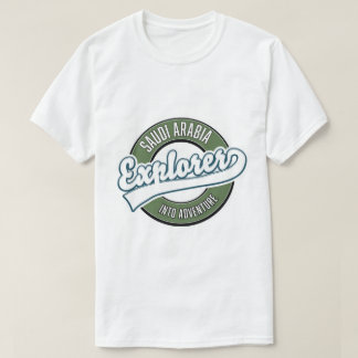 Saudi Arabia explorer into adventure logo T-Shirt