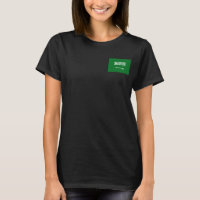 Saudi Arabia Flag and Map dk T-Shirt