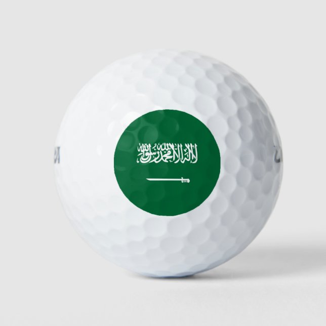 Saudi Arabia flag Golf Balls (Front)