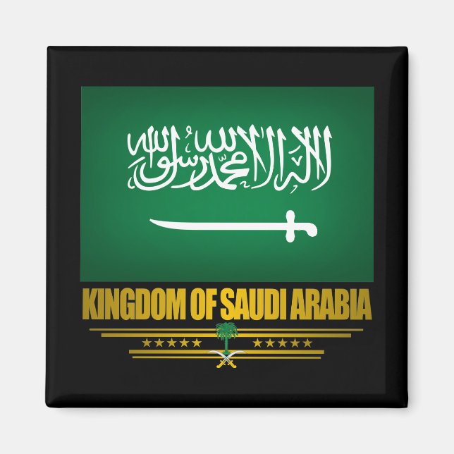 Saudi Arabia Flag Magnet (Front)