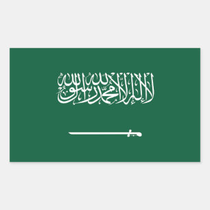 Saudi Arabia Flag Rectangular Sticker