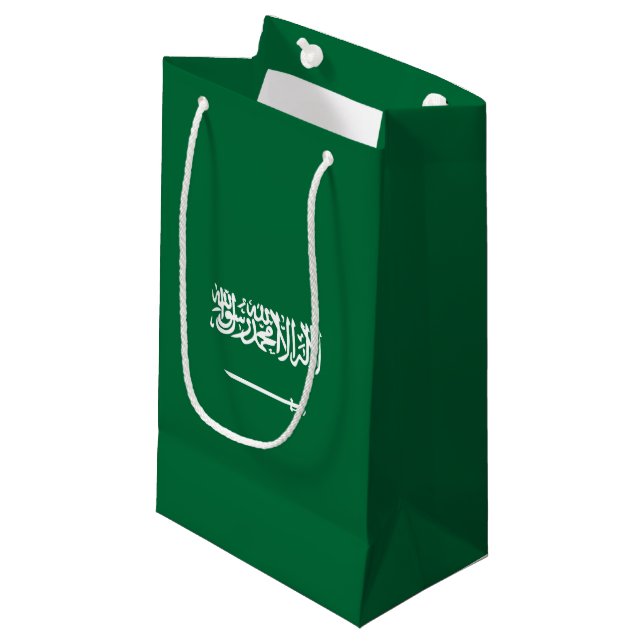 Saudi Arabia flag Small Gift Bag (Front Angled)