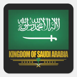 Saudi Arabia Flag Square Sticker