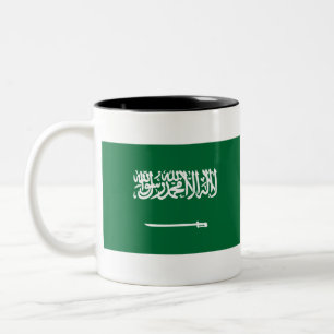 Saudi Arabia Flag Two-Tone Coffee Mug