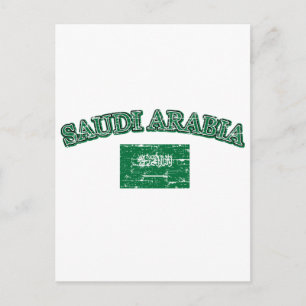 Saudi Arabia football design Postcard