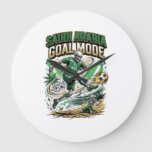 Saudi Arabia Goal Mode Skeleton Striker Nations Dy Large Clock